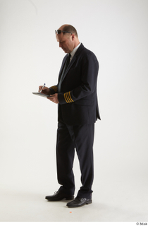 Jake Perry Pilot with iPad Pose 2 standing whole body…